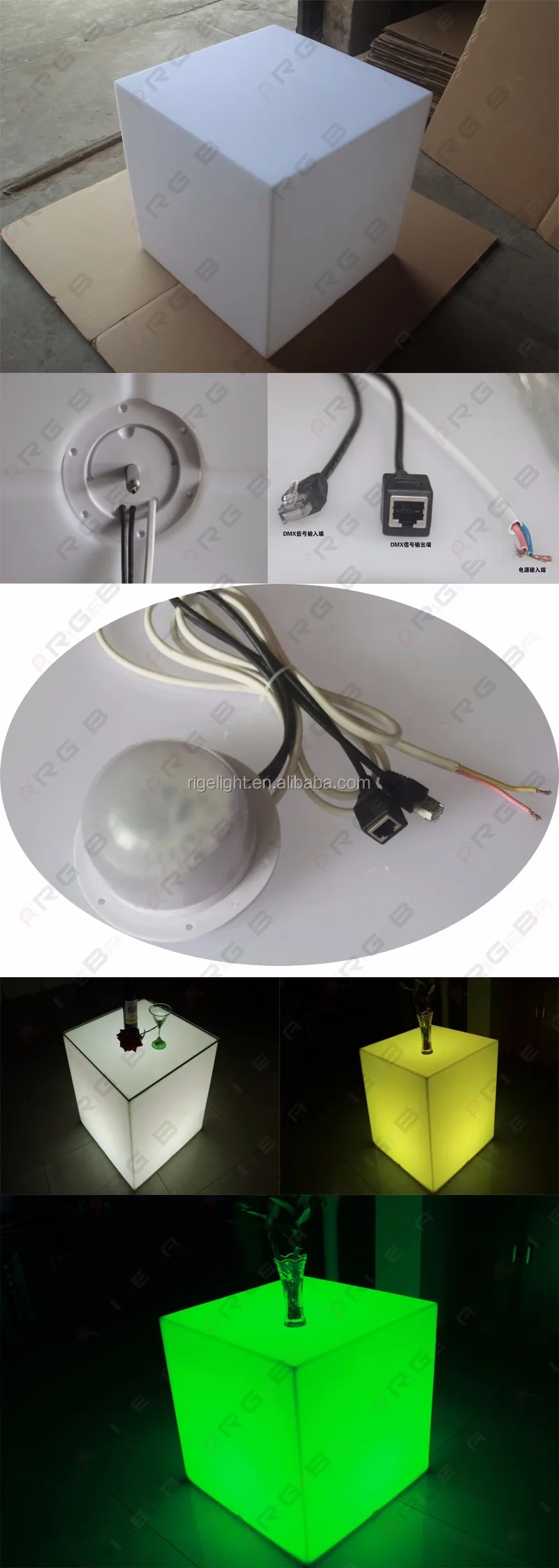 customizable painting square outdoor led cube light used for dj
