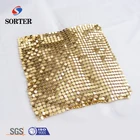 aluminum sequin curtain gold metal sequin fabric for bags