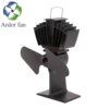 The Three Musketeers 4-Blade Heat Powered Wood Stove Fan - Ultra Quiet Fireplace Wood Burning Eco-Friendly Fan Efficient Heat Di