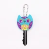 double-sided owl shape key cover pvc key cap