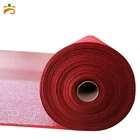2x30m 300g/sqm plain design red needle punched bedroom floor mats carpet runner