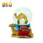 Custom dubai souvenirs resin camel snow globe