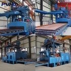 Q69 roller bed shot blasting machine for steel beam structure cleaning equipment