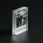 2020 Double sided magnetic acrylic block picture frames for display