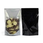 weed stand up foil bag with zipper matte food packaging plastic bags