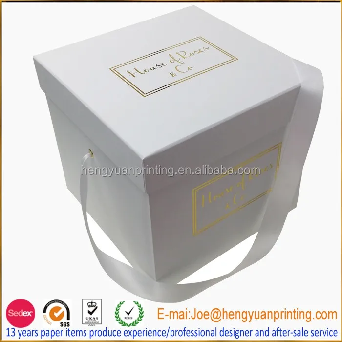 personalisable empty gift box luxury gift box with ribbon ch1263