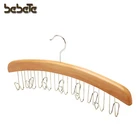 Multifunctional Scarf Hanger 12 Slimming Belt Racks Display Wooden Belt Hook Hanger Organizer for Closet