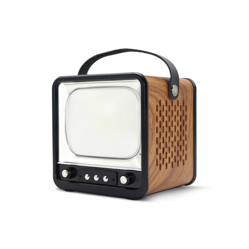 Custom Logo LED Work Light Portable Wireless Mini Square Box Speaker - ANKUX.COM