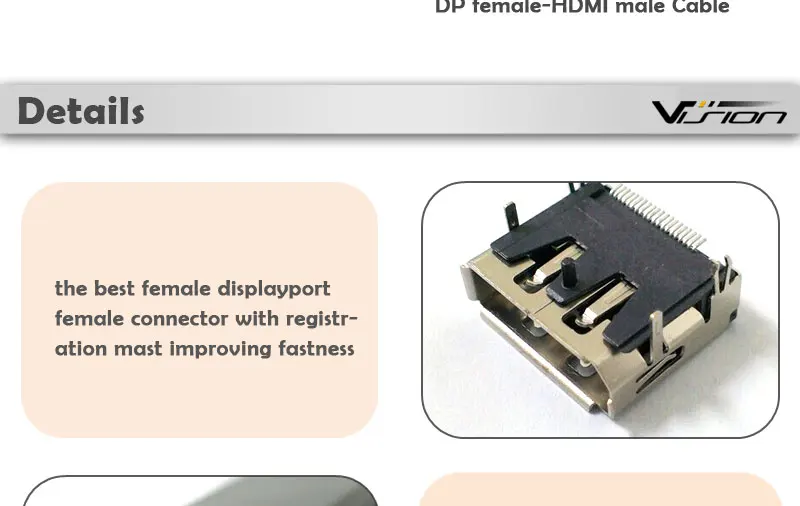 Displayport female to HDMI male adapter cable (3)