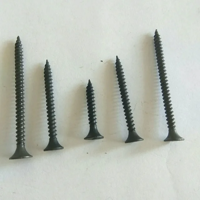 Sturdy harden cross head fine thread stainless black captive screw