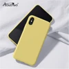 OEM Silicone Series For iPhone Xs Max Liquid Silicone Gel Rubber Slim Fit Case with Soft Microfiber Cloth Lining Cushion Khaki