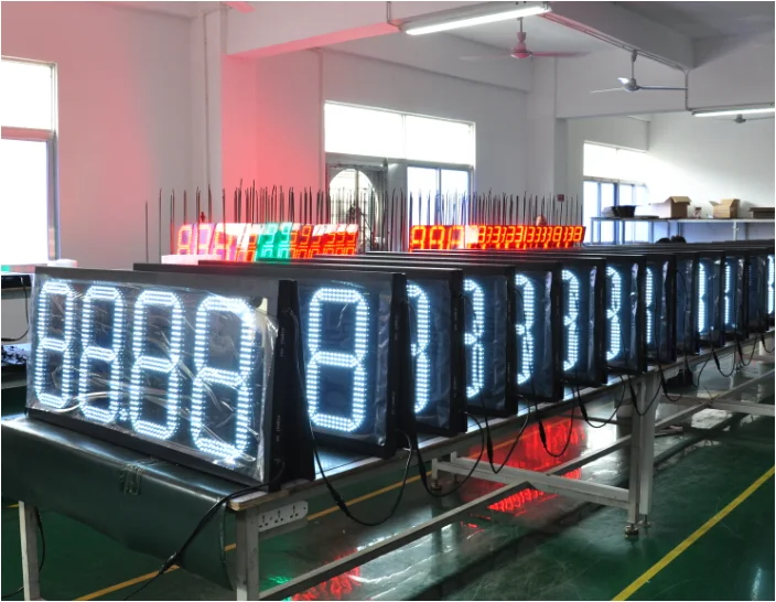 LED Gas Price Sign with 6-72inch Size 150w Resolution and 2 Years Warranty for Gas Stations