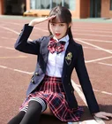 sexy japanese girl tc yarn dye check school uniform polyester skirt fabric textile