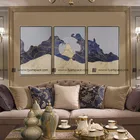 Oil painting art 3 panel group pictures images of handmade wall hanging