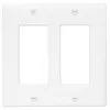 Shanghai Linsky 2 Gang Screw Plastic Wall Plate decorator for GFCIs/USB charge devices and switches