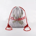 100% Lead free Custom Logo Printed Waterproof 210D Polyester bag Drawstring Backpack