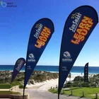 Promotional usage advertising outdoor feather banner flying beach flag teardrop flag