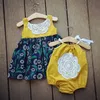 Baby girl vintage printed dresses beautiful long frocks images child dress stitching