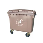Plastic Garbage Can Waste Bin 660L