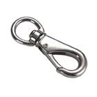 quick release spring snap hook; stainless steel safety shackle