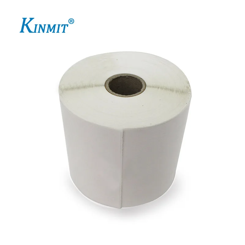 Kinmit buen precio impermeable 3 ", 4" x 4 "etiqueta de papel adhesivo para el envío