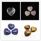 Bulk Gemstone Puffy Heart Chakra Stones Set