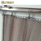 Decorative Hanging Track Aluminum Metal Mesh Chain Curtain