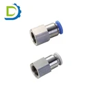 Push to connect tube pneumatic parts metric compression fittings 0.16-inch