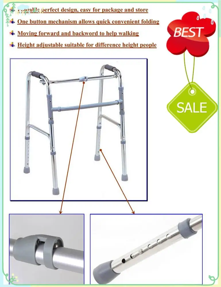 AJ903A arthritis patient ergonomic walker, View arthritis walker