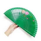 Wood Spanish Wooden Folding Hand Fan Hand Painted religious crafts