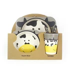 Great kids dinnerware set bamboo fiber Dinner Set plate bamboo