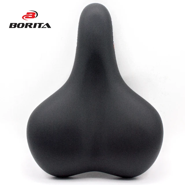 China Supplier Black PU Leather Bicycle Seat Super light Bike Saddle for City Bike