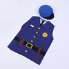 Drama performance clothes suit police cos small moq kids halloween costumes