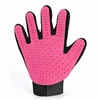2018 Hot Selling Amazon Pet Grooming Brush Five Fingers Silicone Glove Dog Cat Hair Cleaning Glove for Dog