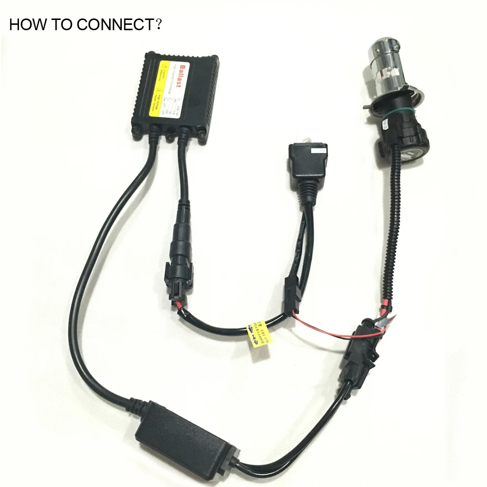 SKYJOYCE 1 set 35W bixenon H4 lamp bulb 4300K 6000K 8000K 5000K yellow 3000K H4 bi-xenon hid kit motor car headlight accessories (4)