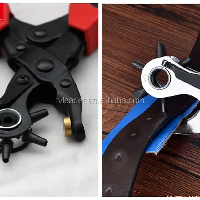 revolving leather hole punch belt punch punching plier hydraulic