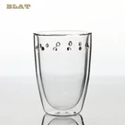 Wholesale Double Wall Glass Cup For Tea Coffee Espresso Fruit