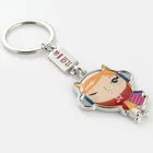 OEM Personalized Custom Shape Metal Keychain Logo epoxy metal key ring