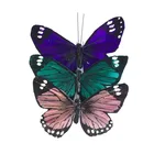 Feather Butterflies Feather Artificial Custom Feather Butterflies For Wedding Decorations And Wall Decor