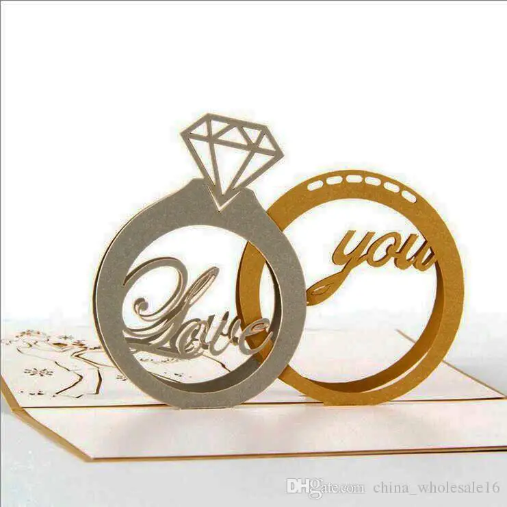 wedding invitations romantic handmade valentines day for lover