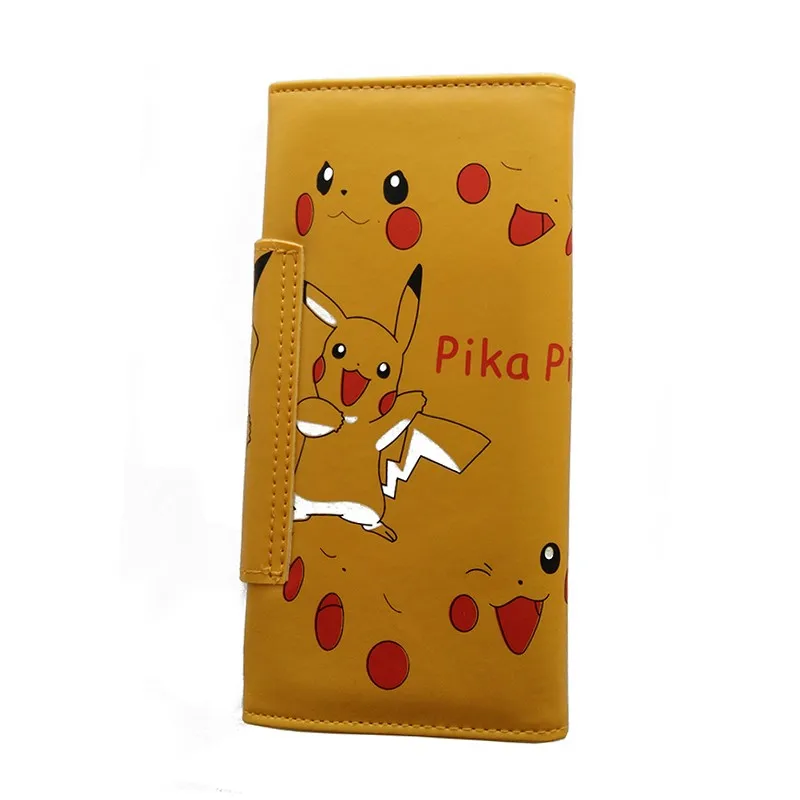 Ecoparty Gift Anime Pokemon Pikachu Wallet Kawaii Unisex Women Men Long Style PU Purse Billfold Notecase