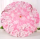 Pretty Chinese Oil Paper Umbrella With Flower Printing For Wedding