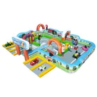 Fun City Inflatable race Track for Circuit City Cars Race