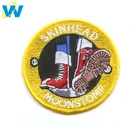 Guangzhou gold applique embroidery, gold embroidered patch