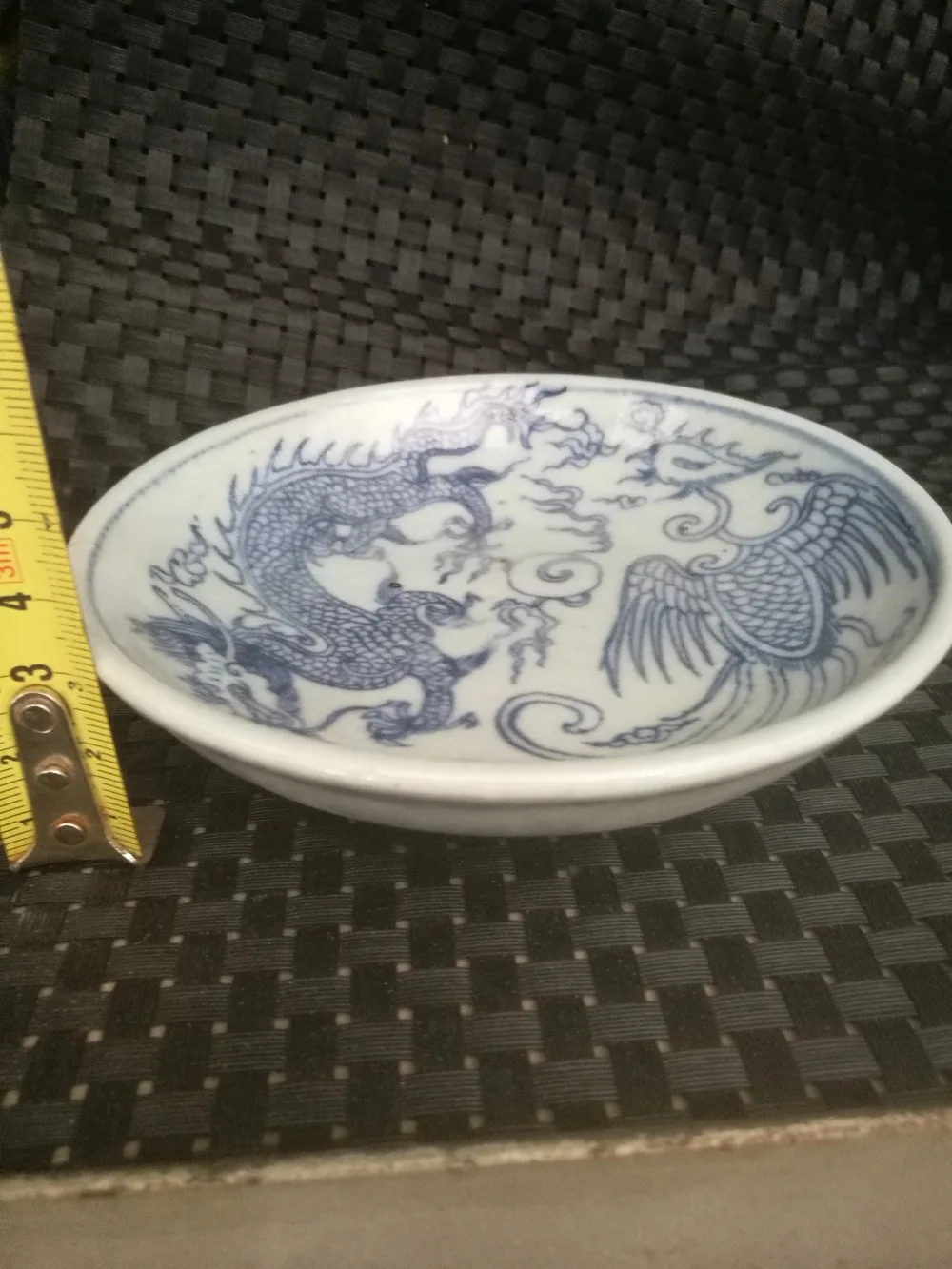 Collectible China Old Decorated Handwork Porcelain Drawing Dowager Fruit Plate