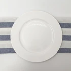 9" white sublimation ceramic dinner plate for restaurant