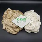 100% Pure tussah silk fiber wholesale from silkworm cocoon for blending with cashmere fiber