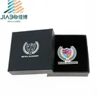 custom soft enamel lion club lapel pins manufactures with packing box