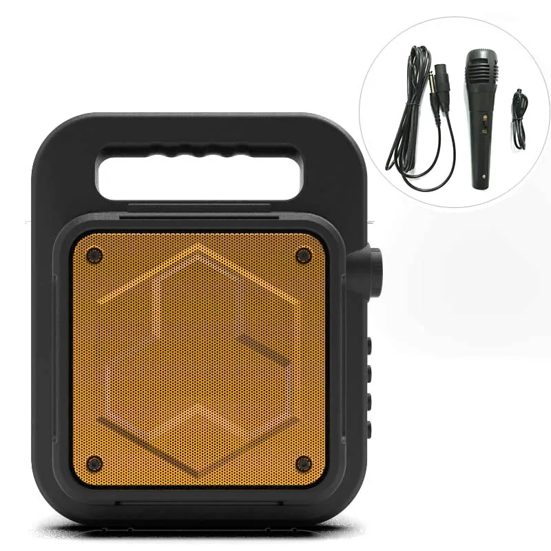 Portable bluetooth speaker with FM radio USB LINE IN recording outdoor speaker bluetooth - ANKUX.COM