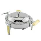 Buffet reception use food and soup warmer easy cleaning big capacity elegant chafing server